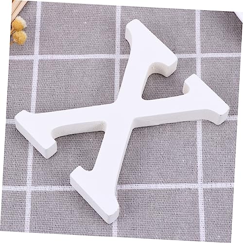 ABOOFAN Unfinished Wood Letter DIY Block Words Sign Alphabet Letters Ornaments Wooden Name Letter Wood Blocks Birthday Table Sign DIY Wooden Alphabet ABOOFAN