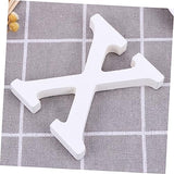 ABOOFAN Unfinished Wood Letter DIY Block Words Sign Alphabet Letters Ornaments Wooden Name Letter Wood Blocks Birthday Table Sign DIY Wooden Alphabet ABOOFAN