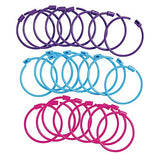 Colorations Pony Bead Bracelets for Kids, Set of 24, 3 Colors, 1/4 Diameter, Snap Closure, Jewelry, Gifts, Arts & Crafts, Wearables, Reusable (Item # - WoodArtSupply
