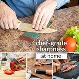 Hutsuls Knife Stropping Leather for Sharpening - Get Razor-Sharp Edges with Leather Strop for Knife Sharpening Easy to Use Leather Sharpening Strop Hutsuls