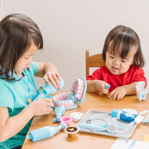 Super Smile Dentist Kit With Pretend Play Set of Teeth And Dental  Accessories (25 Toy Pieces) - Pretend Dentist Play Set, Dentist Toy, Dentist  Kit For Kids Ages 3+ 