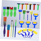 NUOBESTY 27pcs Wooden Art Supplies Seal Child NUOBESTY