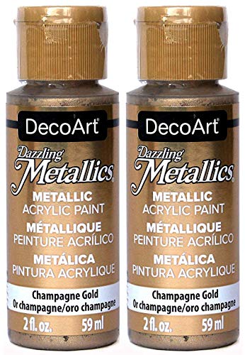 Dazzling Metallics Acrylic Paint 2oz-Champagne Gold DecoArt