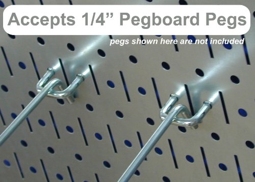 Wall Control 4 Foot Pegboard Sheets with Formed Edges Pegboard – Two Pack of 16in x 48in Metal Pegboard Panels - WoodArtSupply