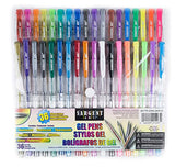 Sargent Art® Gel Pens, Assorted Colors - 36 per Pack, Model:22-1497 Sargent Art