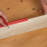 Woodworkers Edge Rule Set - Inch + Edge Rule Rack-It and 4 Stop Woodpeckers