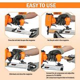 P625 23 Gauge Pneumatic Pin Nailer Accepts 3/8" to 1" Pin Nails, Headless Pinner/Pin Nail Gun for Cabinet, Windows, Doors, and Woodworking KIMSING