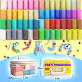 Polymer Clay 60 Colors, Modeling Clay for Kids Oven Baked Model Clay Non-Sticky with Sculpting Tools DIY Starter Kits,and Accessories,Great Gift for CyAJM