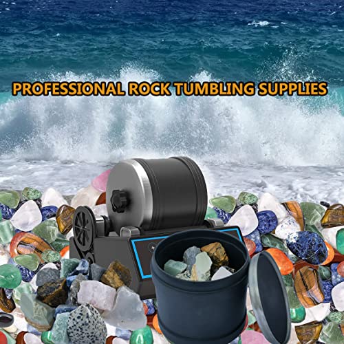 2 LBS Refill Plastic Pellets Rock Tumbling Media for Rock Tumbler, Rock Polisher, Stone Tumbler, Protect and Cushion Fragile Stones and Reduce - WoodArtSupply