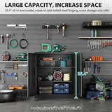 Metal Storage Cabinet Locked Steel Cabinet with 2 Adjustable Shelves Office Cabinet Locking Tool Cabinets Kitchen Storage Cabinet metal locker Small SISESOL