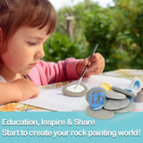 Simetufy 25 Pcs River Rocks for Painting, 2"-3" Painting Rocks, Flat & Smooth Rocks to Paint, Hand Picked Natural Stones for Painting, Cheap Crafts Simetufy