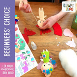 CRAFTILOO Fairy Sewing Kits for Little Girls 5 Easy Projects for Children Beginners Sewing kit Kid Crafts Make Your Own Felt Pillow Plush Craft Kit CRAFTILOO