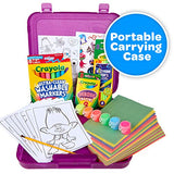 Crayola Trolls World Tour, Neon Create & Color Art Set, Over 70 Art Supplies, Gift for Kids, 5, 6, 7, 8 Crayola