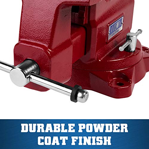 Wilton Utility HD Bench Vise, 6-1/2" Jaw Width, 6-1/4" Jaw Opening, 4-1/4" Throat (Model 656UHD) Wilton