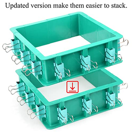 Adjustable Mold Housing Kit for Silicone Molds Making - Plastic Housing Frame for DIY Silicone Rubber Mold Making - Free Combination Mold Housing for DecorRom