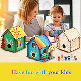 3 Pack Bird House Crafts for Kids Ages 8-12 5-8, DIY Wooden Arts and Crafts Kit for Children to Build, Make Your Own Birdhouse, Summer Painting THWAS-LIGHT