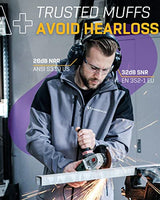 Vanderfields Ear Protection Earmuffs - Shooting Ear Muffs for Noise Cancelling - Passive Reduction for Safety Hearing - Adult Headphones for Lawn Vanderfields