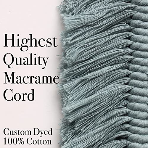 DIY Macrame Kit, Feather Dream Catcher Wall Hanging Kits for Teens & Adult Beginners, Craft Supplies for Boho Art Project-Macrame Cord, Gold Hoop, Aesthetic Creative