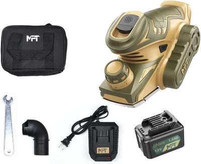 XtremepowerUS 12V Cordless Portable Planer 13,000 R/Min Electric Hand-Planer for Woodworking Planer Wood Planer Charger & Battery W/Storage Bag