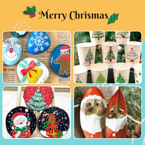 Arrtx 36 Colors Acrylic Marker for Rock Painting, Extra Brush Tip Paint Markers, Art Supplies, Fabric Paint, Fabric Markers, Paint Pen, Art Markers, Arrtx