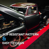 Big Floors GarageTrac Diamond, Durable Copolymer Interlocking Modular Non-Slip Garage Flooring Tile (48 Pack), Alloy Big Floors