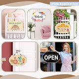 15PCS Unfinished Hanging Wood Sign, Rectangle Blank Wooden Hanging Wooden Slices for DIY, Wood Plaque Wooden Slices Banners with Ropes for Painting BAPHILE