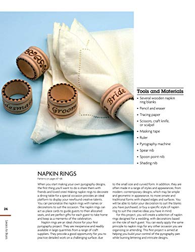 Learn to Burn: A Step-by-Step Guide to Getting Started in Pyrography (Fox Chapel Publishing) Easily Create Beautiful Art & Gifts with 14 Step-by-Step Design Originals