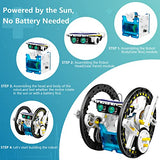 Dioju 13-in-1 Solar Robot Kit Toys for 8 9 10 11 12 Year Old Boys, STEM Projects for Kids Ages 8-12, Building Science Toys Set, Solar Powered Dioju