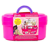 Barbie Cosmetic Case by Horizon Group USA, DIY Beauty Kit for an at-Home Spa Day, Create Your Own Face Sheet Masks, Nail Art & Body Glitter, Includes Barbie