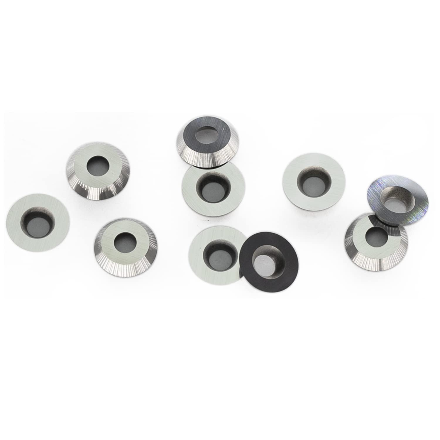 12mm Round Carbide Inserts Cutters Knives Blades 12×2.5mm-30°for Woodworking Lathe Turning 10pcs Dirtech