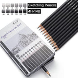 GETHPEN Sketch Pencils for Drawing,12 Pack Drawing Pencils, Graphite Pencils, Graphite Pencils for Drawing, Art Pencils for Drawing and Shading, GETHPEN