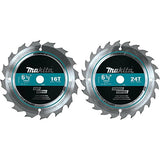 Makita T-01426 2 Pc. 6-1/2" Carbide-Tipped Circular Saw Blade Set Makita