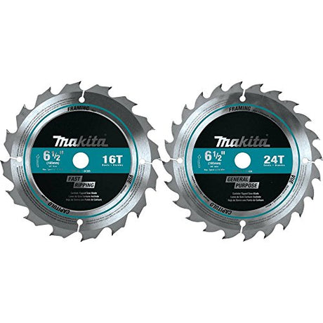 Makita T-01426 2 Pc. 6-1/2" Carbide-Tipped Circular Saw Blade Set Makita
