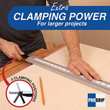 ProGrip Straight Edge Clamps Ideal for Cutting Large Sheets of Plywood and Dado Slots (All 3 Clamps 24, 36 and 50 inch) Peachtree Woodworking Supply