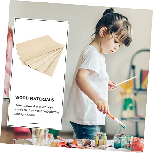 VILLCASE 5pcs Board Basswood Nativity Crafts Unfinished Wood Blocks Thin Wood Plywood Squares Wood Squares for Craft Wood Crafts Unfinished Thin VILLCASE
