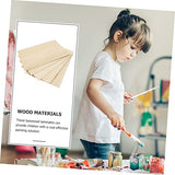 VILLCASE 5pcs Board Basswood Nativity Crafts Unfinished Wood Blocks Thin Wood Plywood Squares Wood Squares for Craft Wood Crafts Unfinished Thin VILLCASE