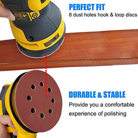 5" Hook-&-Loop Replacement Sander Pad for DeWalt DWE6423/6423K, DWE6421/6421K, DCW210B Random Orbital Sander - 5 Inch Aluminum Alloy Sanding Pad for Tockrop