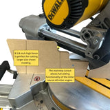 Carve Tech Miter Saw Zero Clearance Fence | Compatible with Dewalt Sliding Compound Miter Saws DHS780, DHS790, DWS779, DWS782 and DWS780 Dewalt Miter Carve Tech