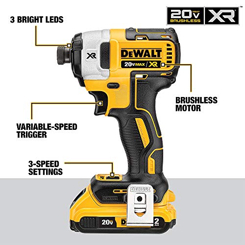 DEWALT FLEXVOLT ADVANTAGE 20V MAX* Combo Kit with Hammer Drill & Impact Driver, 6.0-Ah, 2-Tool (DCK2100D1T1) DEWALT