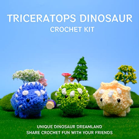 YIGWANG Crochet Kit for Beginners, Learn to Crochet Animal Kit for Kids Adults,Complete Crochet Stater Kits with Step-by-Step Video Tutorials and YIGWANG