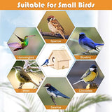 YUEPET Outdoor Bird Houses Transparent Wooden Bird House for Outside with Lanyard and Screws,Hanging Birdhouse Clearance for Finch Bluebird Cardinals YUEPET