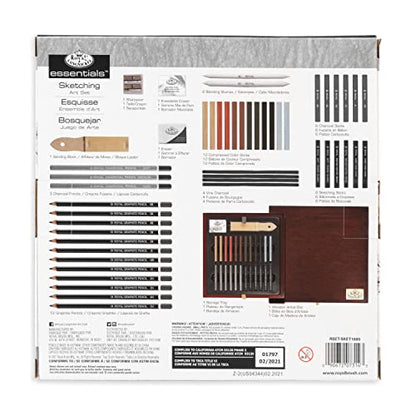 Royal & Langnickel RSET-SKET1600 Premier Sketch Pencil Art Set, 51-Piece - WoodArtSupply