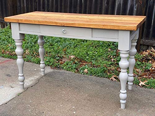 CAROLINA LEG CO. Chunky Rustic Modern Farmhouse Table Legs - Unfinished - DIY Furniture - Turned Legs - Set of 4 - Dimensions: 3.5" x 29" - WoodArtSupply