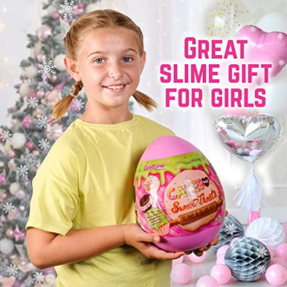 GirlZone Cakes & Sweet Treats Slime Egg, Fun Clay and Slime Kit to Make Slime for Girls and Slime Butter, for Girls 8-12 and DIY Slime - WoodArtSupply