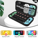 homicozy Glitter Carrying Case Compatible with Nintendo Switch OLED & Switch Console,Black Protective Hard Travel Case Shell Pouch for Nintendo homicozy