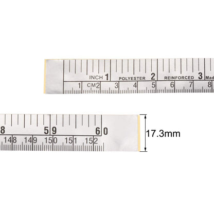 uxcell 2Pcs Self-Adhesive Measuring Tape with Fractions 60 Inches 150cm Workbench Ruler, Left to Right Sticky Measure Tape for Woodworking, Saw, - WoodArtSupply