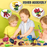 Dinosaur Toys for 3, 4, 5, 6, 7 Year Old Boys, Take Apart Toys with Electric Drill for Kids, STEM Educational Construction Building Toys, Ideal Xmas Officygnet