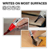 ZEYAR Permanent Marker Pens, JUMBO Size, Aluminum Barrel, Set of 2, Premium Waterproof & Smear Proof Markers, Quick Drying, Writes on most surfaces ZEYAR
