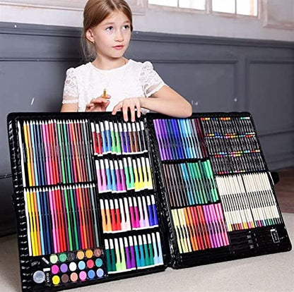 RMENST 258-Piece Art Set, Deluxe Professional Color Set, with Portable Case, Art Kit Gift Painting & Drawing Supplies Kit, for Kids, Adults - WoodArtSupply