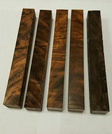 Burled Highly Figured Walnut Pen Blanks - 3/4" x 3/4" x 6" (5 Pcs) Barrington Hardwoods